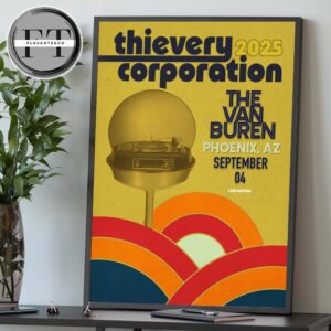 Thievery Corporation At The Van Buren Phoenix AZ On September 4 2025 Home Decor Poster Canvas