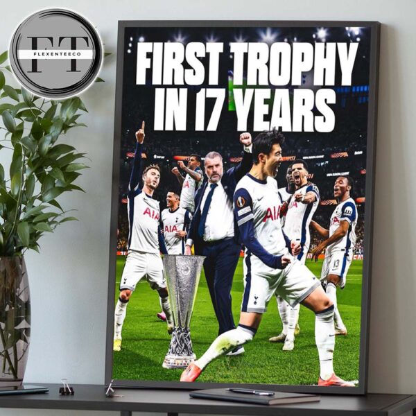 Tottenham Hotspur Clinches 2025 UEFA Europa League Their First Major Silverware Since 2008 Home Decor Poster Canvas