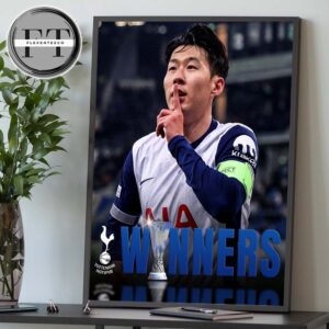 Tottenham Hotspur Crowned 2025 UEFA Europa League Champions Ending 17 Year Trophy Drought Home Decor Poster Canvas