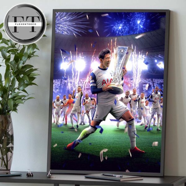Tottenham Hotspur Ends 17 Year Trophy Drought by Winning 2025 UEFA Europa League Home Decor Poster Canvas