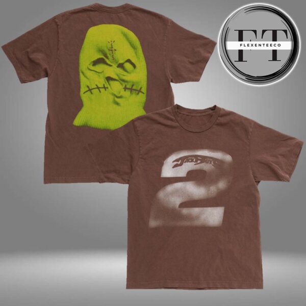 Travis Scott Cactus Jack New Album Jackboy2 Green Mask Horror Two Sided Unisex T-Shirt