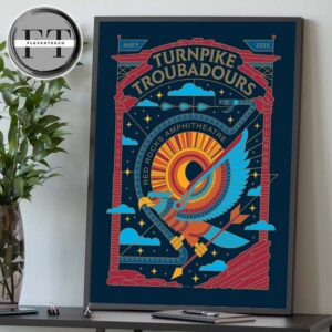 Turnpike Troubadours At Red Rocks Amphitheatre On May 9 2025 Home Decor Poster Canvas