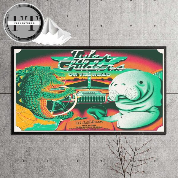 Tyler Childers On The Road Tour At VyStar Veterans Memorial Arena In Jacksonville Florida On May 29 2025 Home Decor Poster Canvas