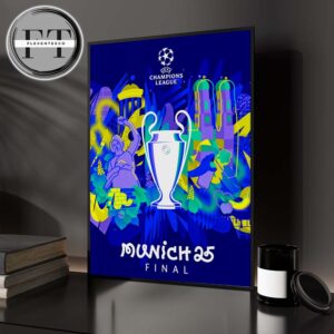 UEFA Champions League Final 2025 Official Poster Home Decor Poster Canvas