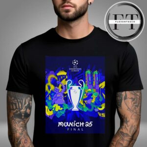 UEFA Champions League Final 2025 Official Poster Unisex T-Shirt