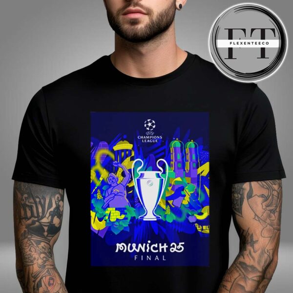 UEFA Champions League Final 2025 Official Poster Unisex T-Shirt