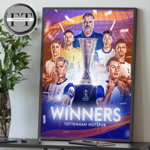 UEFA Europa League Champions 2025 Is The Tottenham Hotspur Home Decor Poster Canvas