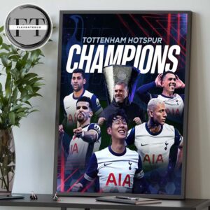 UEFA Europa League Champions 2025 The Tottenham Hotspur Home Decor Poster Canvas