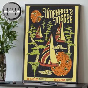 Umphrey’s McGee At North Carolina On May 24-25 2025 Tour Schedule Home Decor Poster Canvas