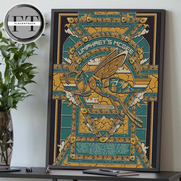 Umphrey’s Mcgee Cruising Altitude Tour 2025 Schedule Poster Art Home Decor Poster Canvas