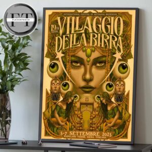 Villaggio Della Birra 19th Edition International Festival Of Artisanal Breweries At Rapolano Terme In Siena Tuscany Italy On September 5-7 2025 Home Decor Poster Canvas