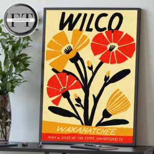 Wilco At The Espee In San Antonia TX On May 6 2025 Home Decor Poster Canvas
