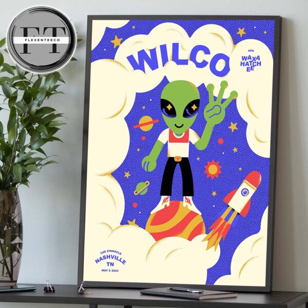 Wilco At The Pinnacle In Nashville TN On May 9 2025 Home Decor Poster Canvas