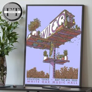 Wilco At White Oak Music Hall Lawn In Houston TX On May 4 2025 Home Decor Poster Canvas