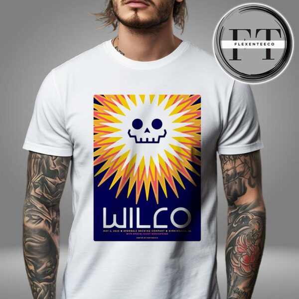 Wilco Show At Avondale Brewing Company In Birmingham AL On May 12 2025 Unisex T-Shirt