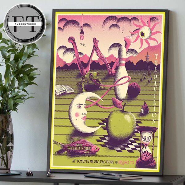 Wilco The Pavilion At Toyota Music Factory In Irving TX May 7 2025 Home Decor Poster Canvas