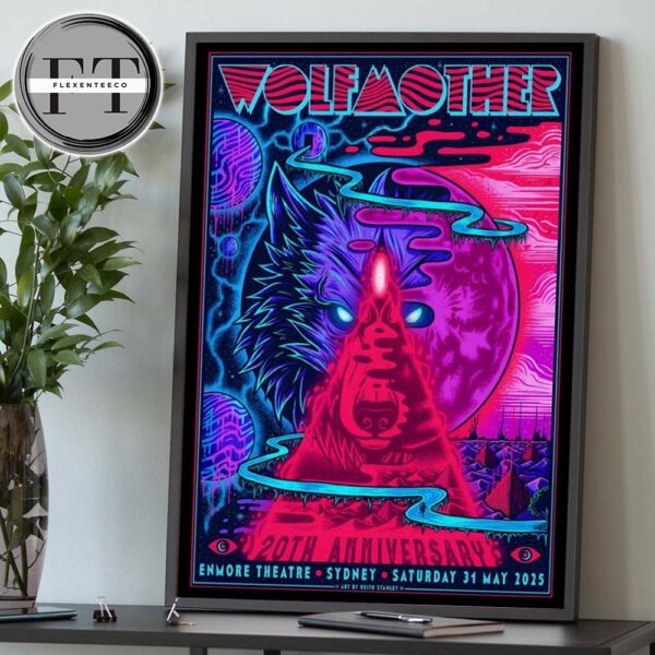 Wolfmother At Enmore Theatre In Newtown Australia On May 31 2025 Home Decor Poster Canvas