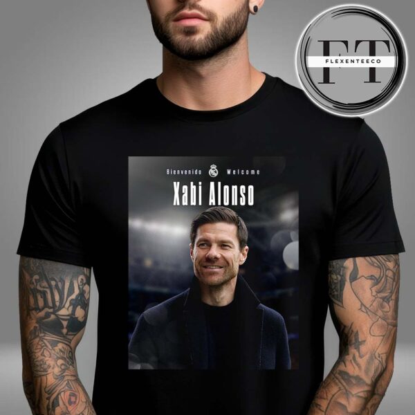 Xabi Alonso Welcome To Real Madrid As New Head Coach Unisex T-Shirt
