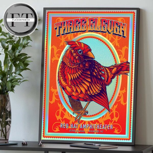 311 Band At Red Hat Amphitheater In Raleigh NC On June 25 2025 Home Decor Poster Canvas