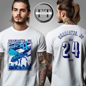 311 Band At Skyla Credit Union Amphitheatre In Charlotte NC On June 24 2025 Two Sided Unisex T-Shirt