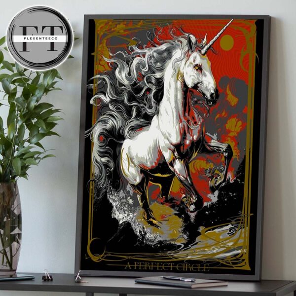 A Perfect Circle Sessanta V2.0 At Cascades Amphitheater In Riogefield Washington On Jun 6 2025 Horse Design Home Decor Poster Canvas