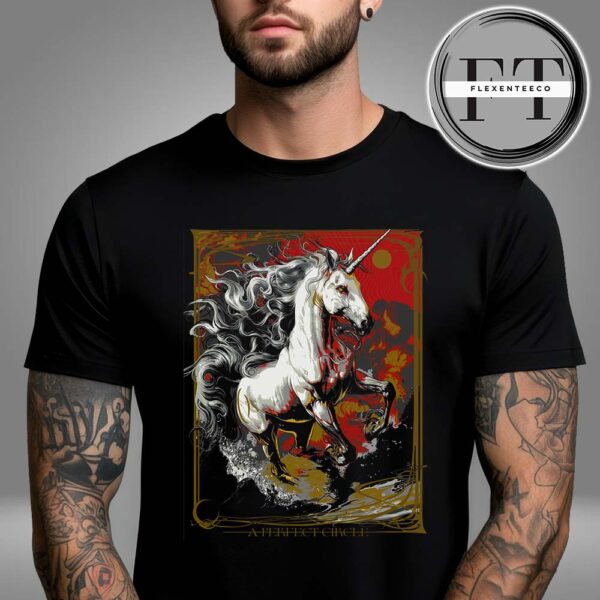 A Perfect Circle Sessanta V2.0 At Cascades Amphitheater In Riogefield Washington On Jun 6 2025 Horse Design Unisex T-Shirt