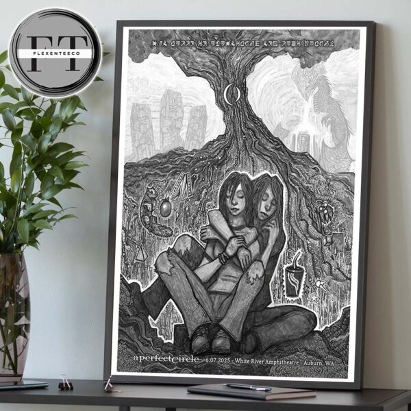 A Perfect Circle Sessanta V2.0 At White River Amphitheatre In Auburn Washington On June 7 2025 Home Decor Poster Canvas