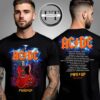 AC DC Angus Gibson PWR UP Tour T-Shirt Two Sided Unisex T-Shirt