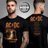 AC DC Hells Bells Lightning PWR UP Tour T-Shirt Two Sided Unisex T-Shirt