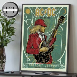 AC DC PWR Up Tour At Airport Letnany In Prague CZ On June 26 2025 Home Decor Poster Canvas