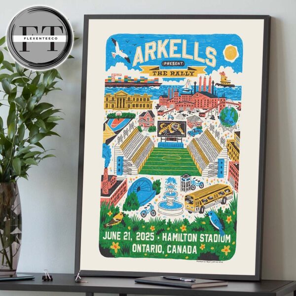 Arkellss Present The Rally At Hamilton Stadium In Ontario Canada On June 21 2025 Home Decor Poster Canvas