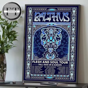 BALTHVS Flesh And Soul Tour Fall 2025 Uk & Europe Schedule Home Decor Poster Canvas