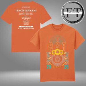 BST Hyde Park Zach Bryan Saturday 28th June Event T-Shirt Two Sided Unisex T-Shirt