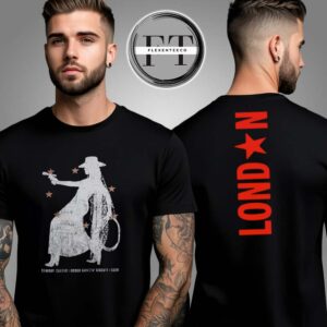 Beyonce Cowboy 2025 London UK T-Shirt Two Sided Unisex T-Shirt