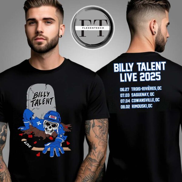 Billy Talent Live 2025 Two Sided Unisex T-Shirt