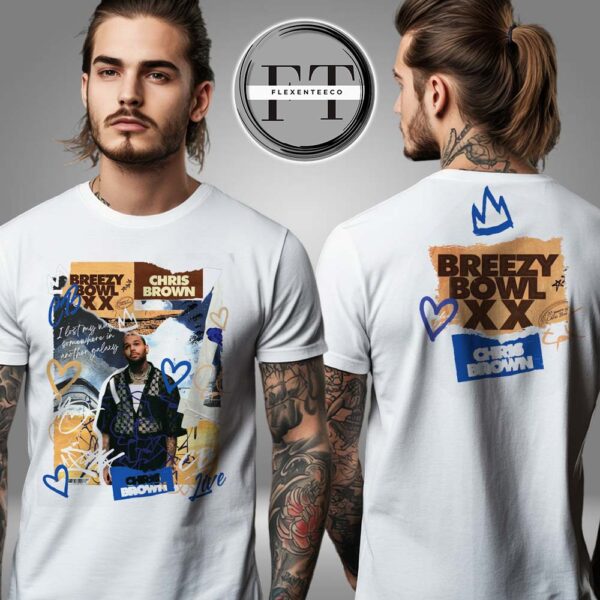 Chris Brown Breezy Bowl XX Scrapbook SS Two Sided Unisex T-Shirt