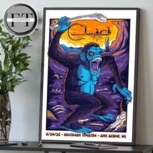 Clutch At Michigan Theater In Ann Arbor MI On Jun 20 2025 Home Decor Poster Canvas
