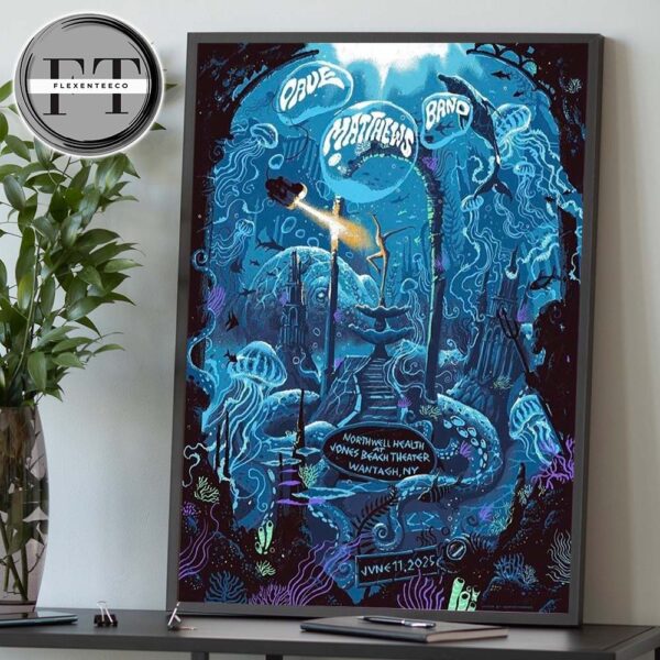 Dave Matthews Band At Jones Beach Theater In Wantagh NY On June 11 2025 Home Decor Poster Canvas