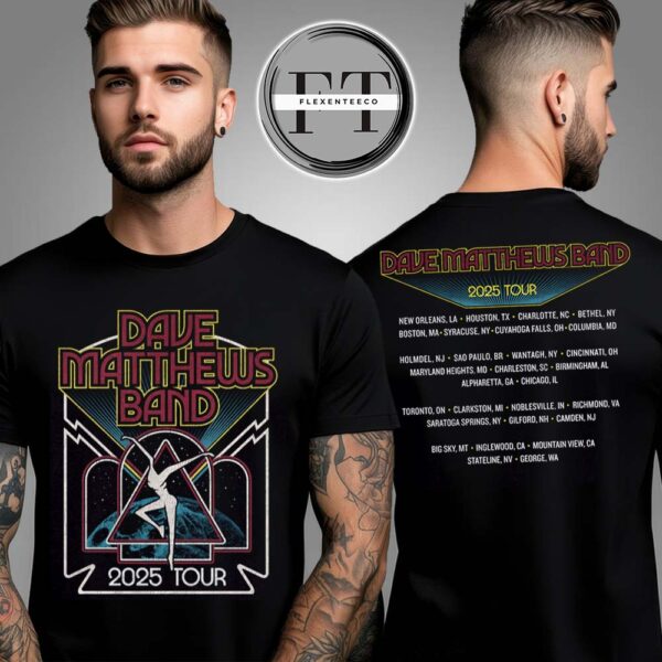 Dave Matthews Band Summer 2025 Tour Two Sided Unisex T-Shirt