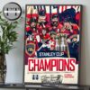 Florida Panthers Crowned Stanley Cup 2025 NHL Champions Home Decor Poster Canvas