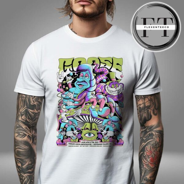 Goose The Band At Fiddler’s Green Amphitheatre In Greenwood Village CO On June 6th And 7th 2025 Unisex T-Shirt