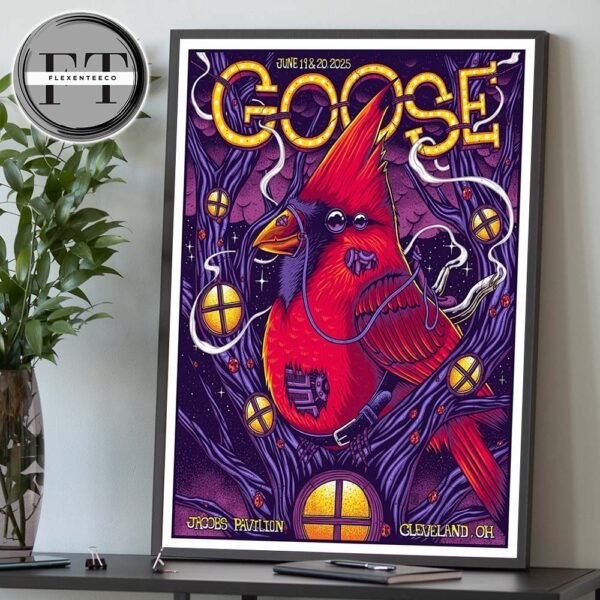 Goose The Band At Jacobs Pavilion In Cleveland OH On June 19-20 2025 Home Decor Poster Canvas