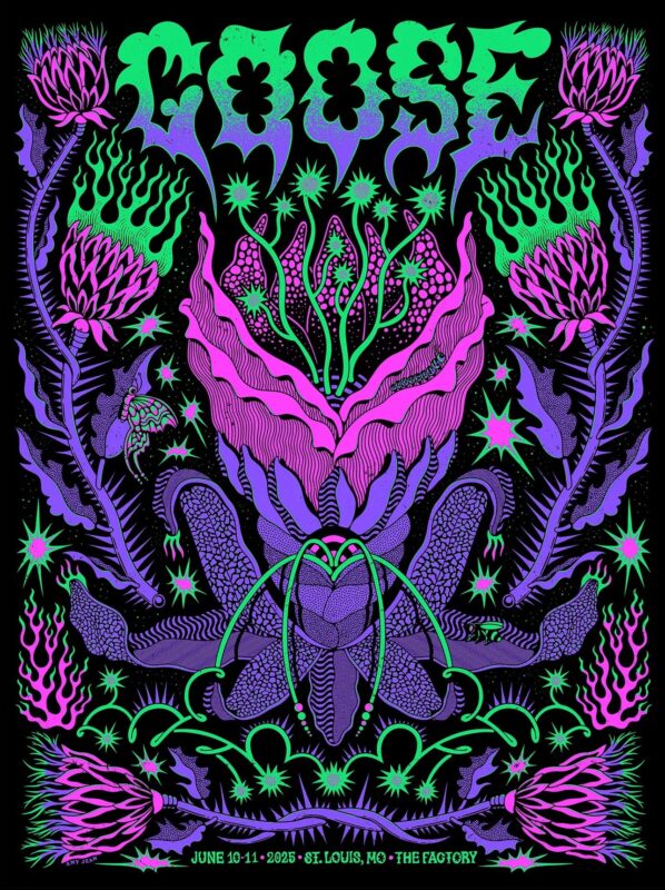 Goose The Band At The Fatory In St. Louis MO On 10 11 2025 Art By By Amy Jean