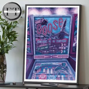 Goose The Band At The Fatory In St. Louis MO On 10-11 2025 Art By Dan Black Home Decor Poster Canvas