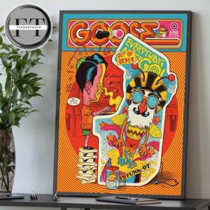 Goose The Band Poster Show In Gilford NH On June 27 2025 Home Decor Poster Canvas