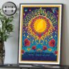 Grateful Dead Tribute Poster To The Band Legacy Sixty Years So Far Psychedelic Sun & Roses Home Decor Poster Canvas