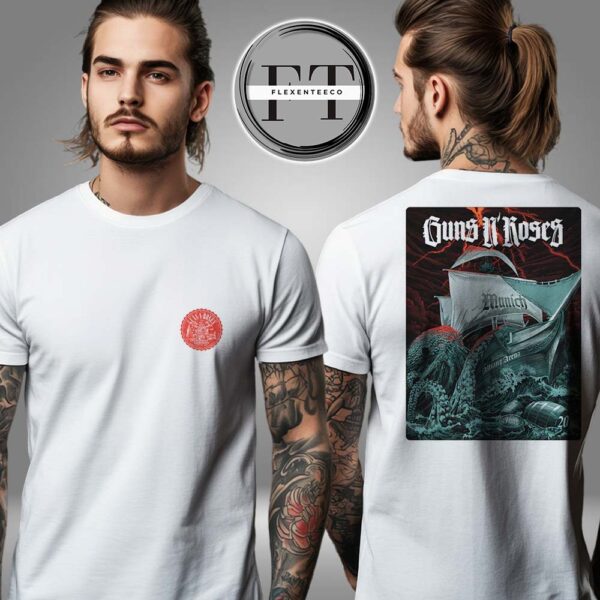 Guns N Roses At Allianz Arena In Munich DE On June 20 2025 Exclusive Two Sided Unisex T-Shirt