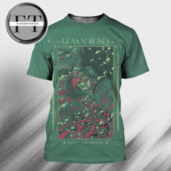 Guns N Roses At Eskelunden In Aarhus DK On June 29 2025 All Over Print Shirt