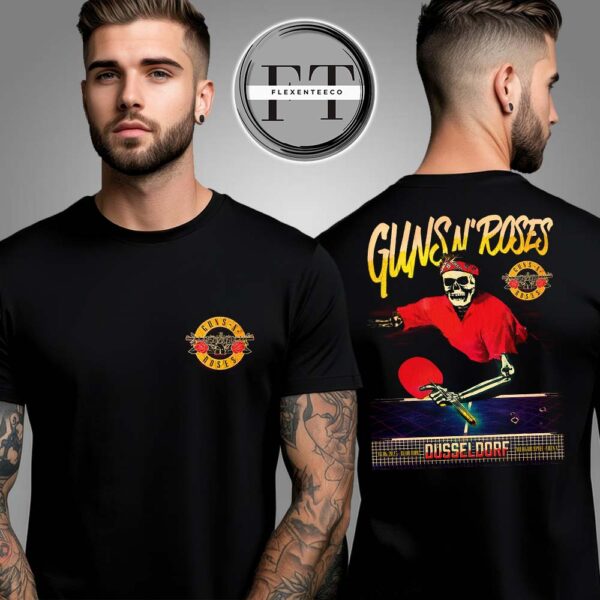 Guns N Roses At Merkur Spiel Arena In Dusseldorf On June 18 2025 Two Sided Unsiex T-Shirt