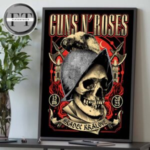 Guns N Roses At Rock For People In Hradec Kralove CZ On June 15 2025 Home Decor Poster Canvas